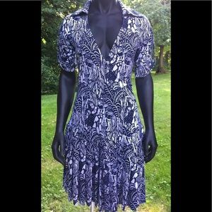 Diane Von furstenberg jeanne sailor/jungle dress 0